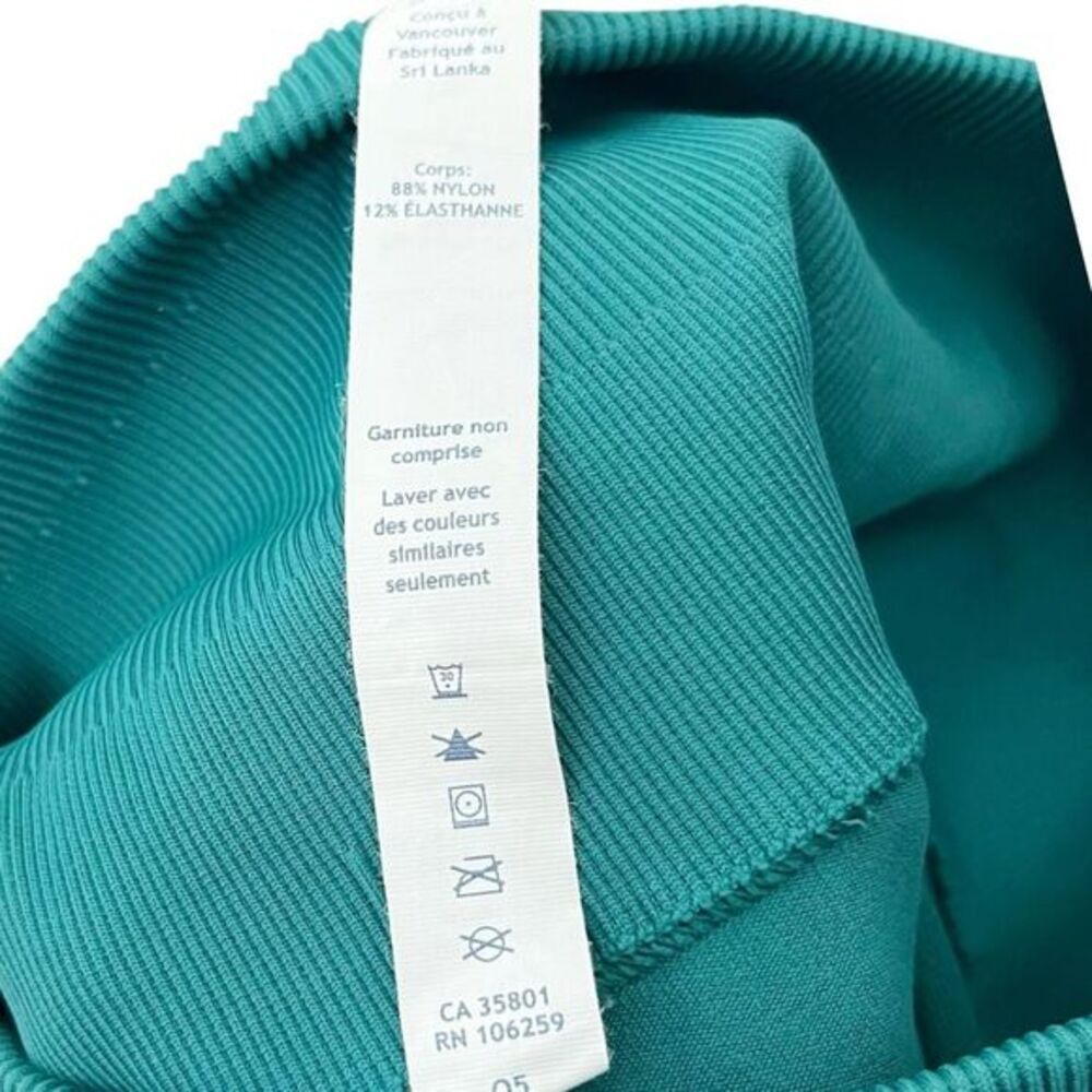 Lululemon Zone In Compression Seamless Leggings Women’s Size 4 Teal Yoga Stretch - Picture 10 of 11